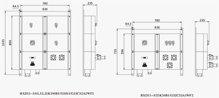 安徽乐动app官网入口防爆电气有限公司B防爆动力检修箱外形